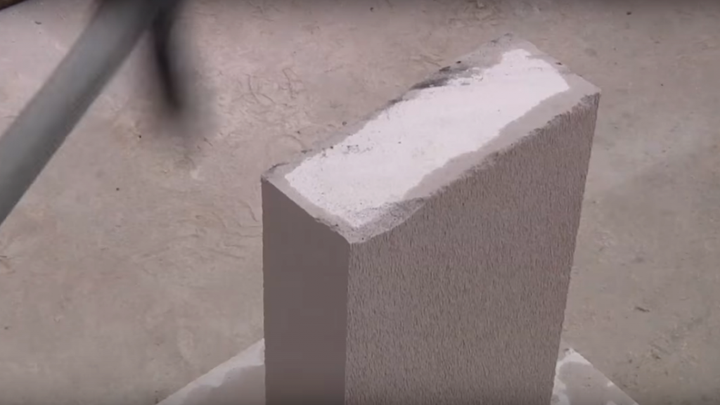 проверка влагостойкасти газо-бетонного блока